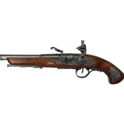 Left-Handed Napoleonic Flintlock Pistol – Gray Finish
