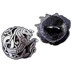 Celtic Seahorse Button 107.0678