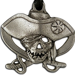 Pirate Skull and Crossed Swords Pendant