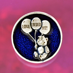 Love Lifted Me Pewter Shank Button