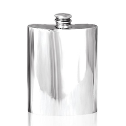 Plain Pewter Flask 6 Ounces