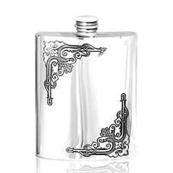 Antiquity Pewter Flask 6 Ounces