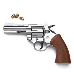 9mm Magnum Blank Firing Revolver 4" Barrel Nickel 24-38210