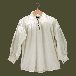 Renaissance Cotton Shirt with Collar White XXL GB3031