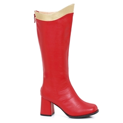 Super Boots  - Red and Gold