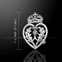 Celtic Thistle Silver Pin 52-TBR184