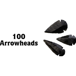 Arrowhead - Black Obsidian Arrowhead Asst AAH06L