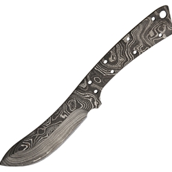 Alabama Damascus Steel - Damascus Knife Blade ADS032