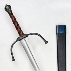 Deepeeka German Longsword with Twisted Wood Grip - Stage Combat Version