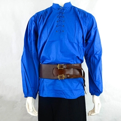 Dual-Buckle Pirate Waist Belt – Brown