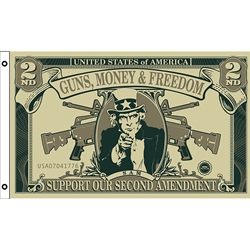 Flags - Guns Freedom Dollar Flag CPS46475