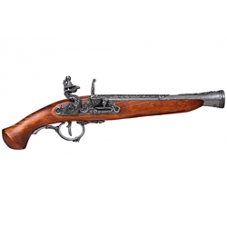 Colonial Early 18th Century Grey Trim German Flintlock - Non-Firing Replica