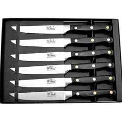 Hen & Rooster Int - Steak Knife Set Black Wood HRI009