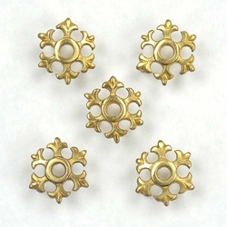Medieval Fleur Rosette Belt Studs - Conchos - Set of 5