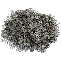 Loose Chainmail Rings - Flat Ring Dome Riveted 7mm - Mild Steel