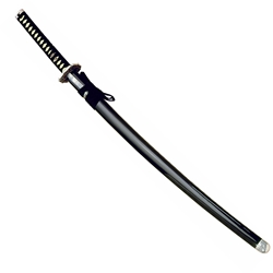 Black Katana with Knife Samurai Sword by Marto M412