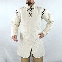 Gambeson with Removable Laced Arms – Natural -2X Large