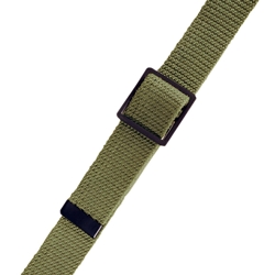 US GI Trouser Belt in OD Green with open-frame black buckle,US GI Trouser Belt in Khaki canvas webbing with black buckle