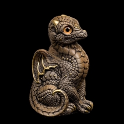 Baby Dragon Statue in Stone